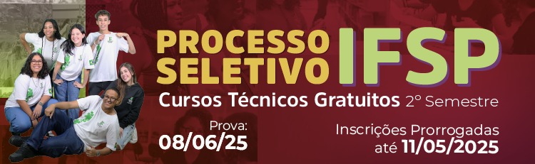 Processo Seletivo 2025/2 - Concomitantes e Subsequentes 